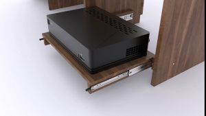 Aolisheng thanh trượt hộc tủ chịu lực cao với khóa ổ bi kéo dài toàn bộ công nghiệp đường ray trượt khả năng chịu tải 68 kg Giá Lắp một bên