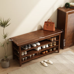 TINGXU | Storage Wooden Shoe Bench