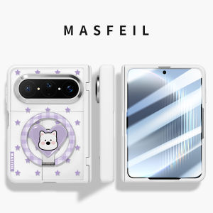 MASFEIL | Anti-Drop Magnetic Stand Foldable Clear Phone Case