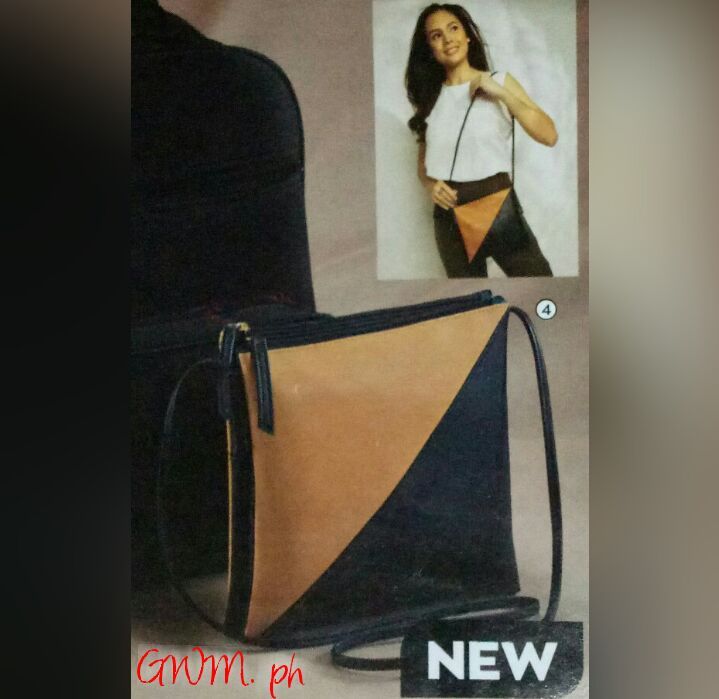 KIARA Multi-pocket Sling Bag Leatherette Everyday Wear Brown Black