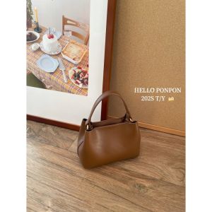 New Arrival Elegant Casual Commuter Single Shoulder Bucket Handbag Fashionable Korean Style Small Size Perforated PU Leather