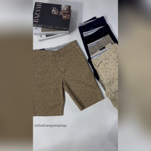 Quần Short Khakis Nam In Bông Chất Cotton Cao Cấp Form Suông Thoáng Mát Trẻ Trung VIỆT PHÁP 14401
