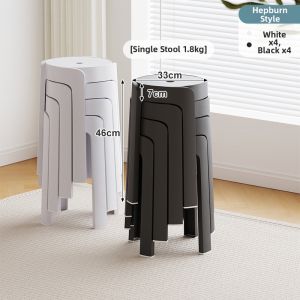 Puang | Durable Stackable Thick Plastic Stool
