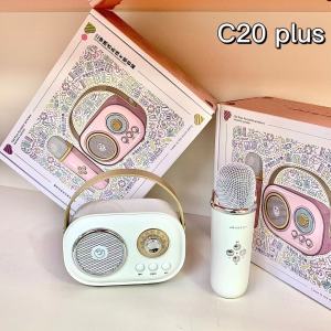 Bluetooth speaker karaoke microphone C20 PLUS Mini karaoke Bluetooth speaker with microphone wireless Large speaker capacity portable wireless high quality audio