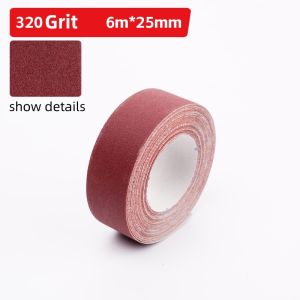80/320 Grit Emery Cloth Roll Foot-Sized Sandpaper Roll for Wood Furniture Finishing Metal Sanding and Automotive Polishing