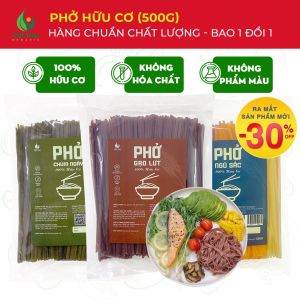 [MỚI] Phở gạo lứt rau củ ngũ sắc phở chùm ngây 100% Hữu Cơ Ăn Kiêng Eat Clean Thực Dưỡng Siêu Ngon Việt Thái Organic