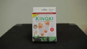 Bộ 10 miếng dán chân giải độc Kinoki hộp 10 miếng dán lòng bàn chân detox thải độc giảm stress lưu thông máu huyết giúp ngủ ngon tăng cường miễn dịch