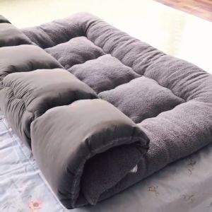 Grey Mattresses Foam For Single/Double/Queen/King Bed Mattress Tatami Mattress Topper Foldable Foam 2 person Family Size
