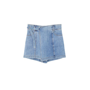 Summer New Womens Jeans Shorts A-Line Slim Fit Casual Pants Simple Fashion Versatile Cotton Polyester Blend Shorts