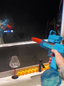 Desert eagle electric continuous firing water gun toy with large capacity and automatic chambering for children