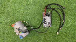 Treeligo 12V/24V Air Conditioner Electric Compressor for Car Set with Control Panel for Truck Bus Automotive Boat Tractor