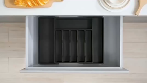 BHQ Cutlery Organizer Tray Adjustable Kitchen Drawer Divider Utensil Organizer Multi-Level