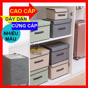 [CAO CẤP ẢNH THẬT] Hộp Lưu Trữ Quần Áo Đồ Chơi Tủ Vải Đựng ĐồTúi Vải Đựng Tã Dùng Đa Năng Gấp Gọn