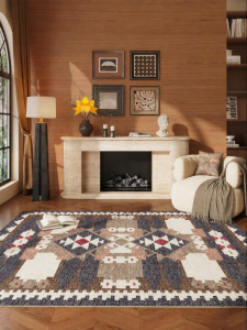 YUNHAOBUYI | Ethnic Retro Rug Anti-slip Easy-care
