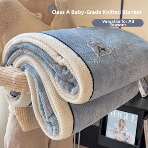 NAIYOUCHENG | Thickened Coral Fleece Blanket for All Seasons