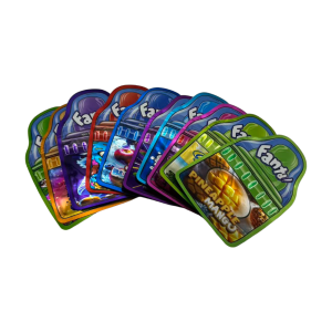 50Pcs 3.5G Smell Proof Mylar Bags Holographic Gift Bags For Storage Birthday PartyDIY Play sets Proof Zipper Bag