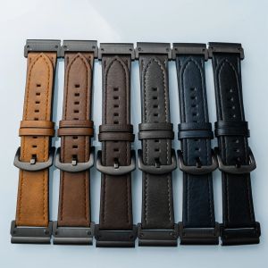 Quickfit 26mm 22mm Strap for Garmin Fenix 8 47mm 51mm band Tactix 7 Pro instinct 2X 7 7X Enduro 3 Leather Watchband Accessories