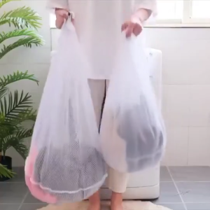 ถุงตาข่ายซักผ้า ถุงซักผ้า ถุงถนอมผ้า ถุงซักรองเท้า ขนาดใหญ่ ตาข่ายรูดทรงกลม จุของได้เยอะ ทำให้ไม่พันกัน ย้วย เสียทรง