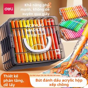 deli | Bút Lông Màu Acrylic Chống Nước Cho Trẻ Em