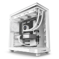 NZXT H6 Flow RGB DIY Gaming Case ATX เมนบอร์ดคอมพิวเตอร์เดสก์ท็อปวัสดุเหล็กโครงสร้างกลางทาวเวอร์ Water Cooling. 