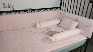 Belily World - Crib Set (6 piece) - Bun & Bird Collection