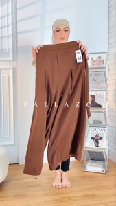 MK WOMEN CASUAL PANTS Rose Elegant High-Waisted Wide-Leg Palazzo Pants Seluar Perempuan [P2/882]