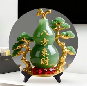 Bàn Trang Trí Phòng Làm Việc Nhà Bếp Phong Cách Trung Hoa Bát Hướng Tài Lộc Trang Trí Bàn Để Đồ Bằng Ngọc Trai Không Cần Lắp Đặt