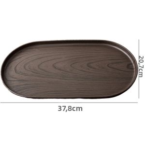 Khay Gỗ Óc Chó Hình Oval Đa Năng Dùng Để Đựng Cà Phê Bánh Ngọt Đồ Ăn Nhẹ Tráng Miệng Và Lưu Trữ Trong Nhà Bếp