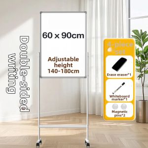 De Li | Adjustable Folding Portable Double-Sided Magnetic Whiteboard U-Shape Stand Writing Board