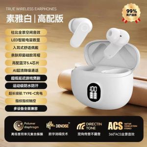 C-Type Rechargeable Bluetooth Earphone with Battery Display (Earphone only) Good sound quality and sound proof