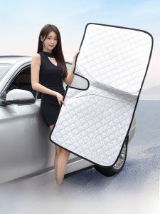 HELLOLEIBOO | ผ้ากันแสงแดดรถยนต์ HELLOLEIBOO แบบหนา ป้องกันความร้อน ลดอุณหภูมิ ปิดหน้ารถ กระจกมองข้าง สำหรับ Tesla
