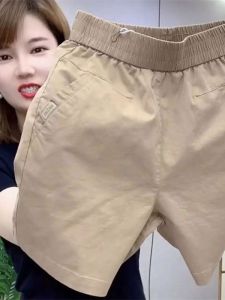 HUAXUNRAN | Comfortable Wide-leg High-waist Cotton Shorts