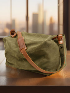 Retro Large Capacity Canvas Slant Crossbody Backpack Outdoor Casual Fitness Yoga Luggage Bag Mens Bag Leisure Travel Duffel