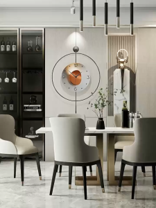 Nordic Modern Wall Clock Living Room Home Quartz Metal Unique Art Digital Wall Clock Fashion Clock