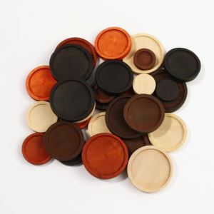 10 Chiếc Đế Gắn Đá Cabochon Bằng Gỗ Tự Nhiên Chưa Gắn Đá Kích Thước 12/20/25/30mm Phụ Kiện Làm Đồ Trang Sức Tự Làm
