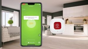 DAYTECH Tuya APP Smart Wireless Caregiver Pager Rechargeable Caregiver Pager Wireless Call Caregiver Pager SOS WIFI Call Button for Elderly BT010