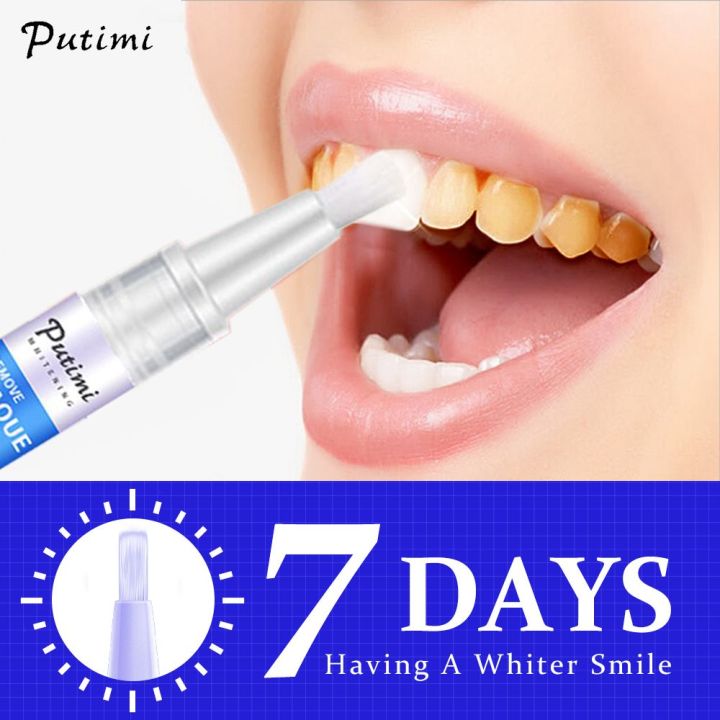 PUTIMI Teeth Whitening Pen Effectively remove stains and yellow teeth ...