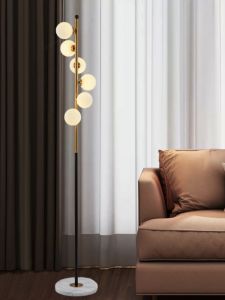 Danish Designer Floor Lamp Scandinavian Living Room Bedroom Bedside Creative Stylish Glass Ball Post-Modern Floor Lamp