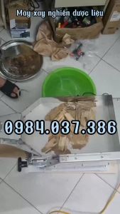 Máy xay dược liệu đông y chuyên dụng . Máy xay liên hoàn 3KW. xay liên hoàn