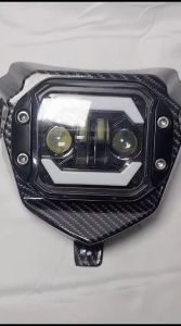 HEADLAMP DAYMAKER CRF KLX WR WR155 CARBON - HEAD LAMP DEMEKER DAY MAKER LAMPU REFLEKTOR KARBON PNP