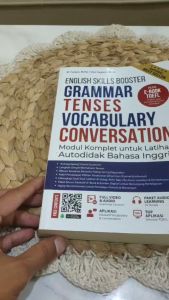 BUKU BEST SELLER - ENGLISH SKILLS BOOSTER GRAMMAR TENSES VOCABULARY CONVERSATION - DAMIGO BOOKS BONUS BOOKMARK STICKER
