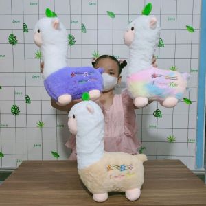 GẤU BÔNG CỪU CUTE LẠC ĐÀ MUSICAL ALPACA VẢI LÔNG MỊN AN TOÀN CHO BÉ