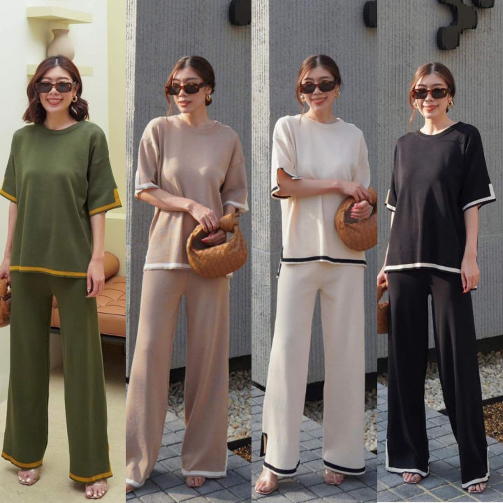 Black Knit Set