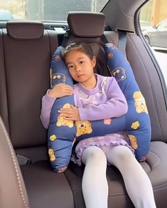 GD Children Car Safety Pillow Baby Side Sleeping Cute Seat Belt Cover Rear Neck Protection Handy Tool