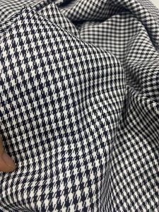 Vải Cotton Bố zích zắc màu Trắng Đen (khổ1m5)dày mềm co dãn nhẹ_may đầm váyvestcomplequầnáo kiểuchân váysét thiết kế...thời trang