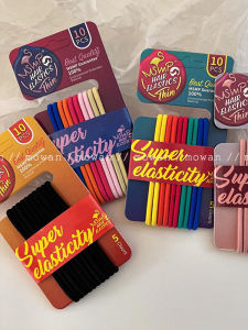 Thắt Lưng Tóc Cao Su Đàn Hồi Cao Phụ Kiện Tóc Màu Đen Đa Năng Cho Phụ Nữ Thắt Lưng Tóc Đơn Giản Tiện Dụng Bền Bỉ