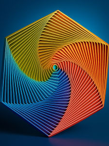 ของเล่นตัวอย่างการพิมพ์ 3D แบบหกเหลี่ยม เทวรูปสปีช ความรู้สึกผ่อนคลาย สตางค์ หมุนได้ 3 มิติ อุปกรณ์ตกแต่งโต๊ะกาแฟ ของเล่นสร้างสรรค์