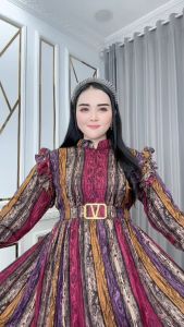 Gamis Wanita Xita – Katun Rayon Free Belt Rempel Manis Busui Standar & Jumbo