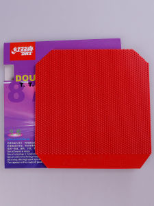 DHS Red Double Happiness Ping Pong Ball Raw Rubber Cover Sponge Particle Rubber Thin Sponge Fast Shooting Ping Pong Paddle