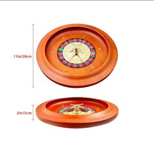 Eleven inches Solid Wood Russian Wooden Roulette Wheel Entertainment Party Table Game Bar Gamble Tables Chess card entertainment